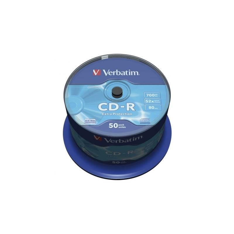 CD-R Verbatim Datalife 52X- Tarrina-50uds