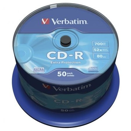 CD-R Verbatim Datalife 52X- Tarrina-50uds