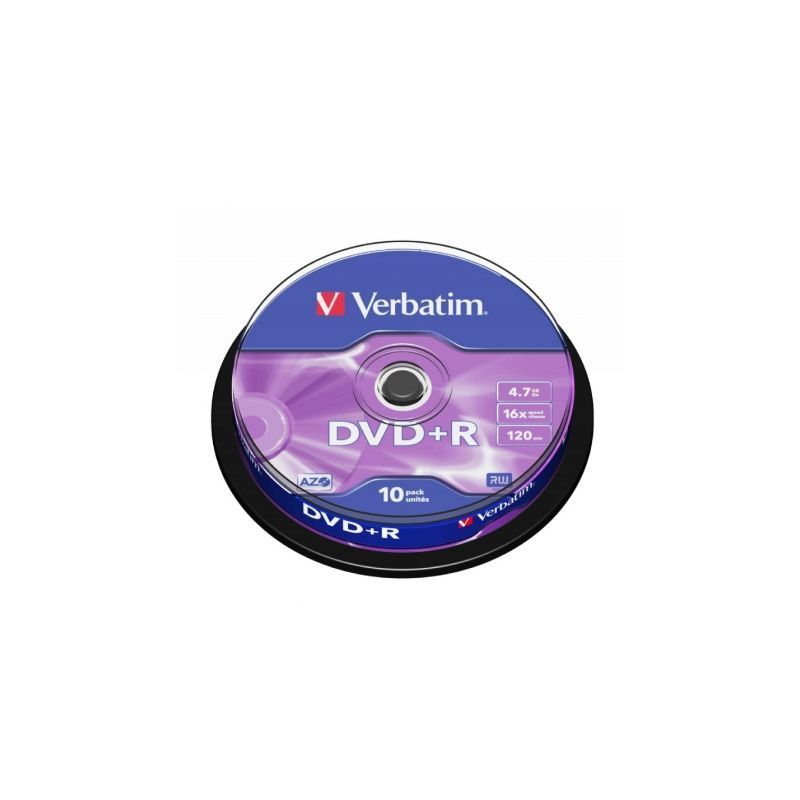 DVD+R Verbatim Advanced AZO 16X- Tarrina-10uds