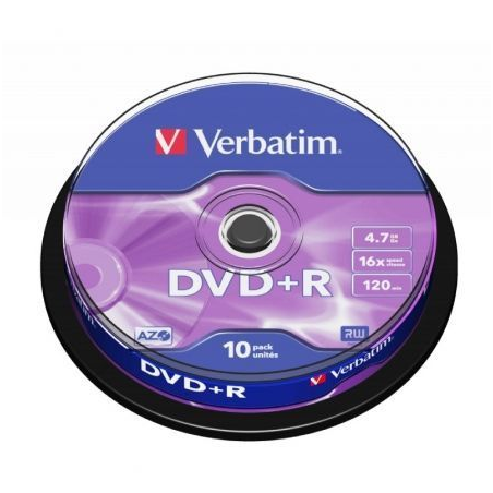 DVD+R Verbatim Advanced AZO 16X- Tarrina-10uds