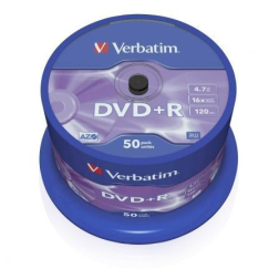 DVD+R Verbatim Advanced AZO 16X- Tarrina-50uds