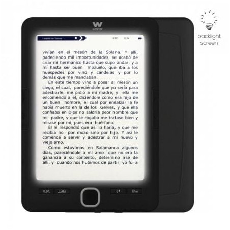 Libro Electrónico Ebook Woxter Scriba 195 Paperlight Black- 6"- Tinta Electrónica- Negro