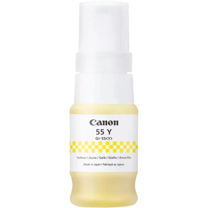 Botella tinta canon gi - 55 ink amarillo