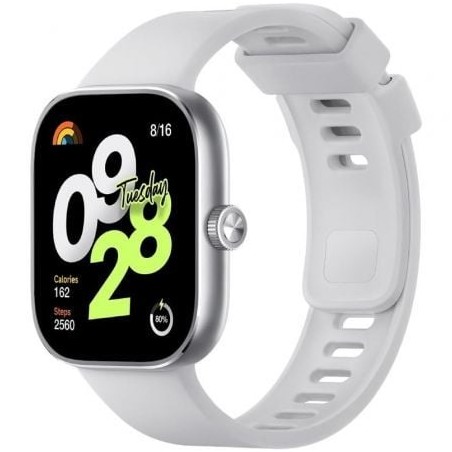 Smartwatch Xiaomi Redmi Watch 4- Notificaciones- Frecuencia Cardíaca- GPS- Plata