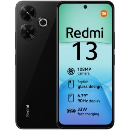 Smartphone Xiaomi Redmi 13 6GB- 128GB- 6-79"- Negro Medianoche
