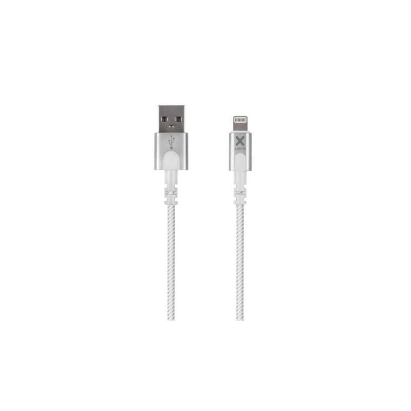 Cable USB 2-0 Lightning Xtorm CX2010- USB Macho - Lightning Macho- 1m- Blanco