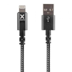 Cable USB 2-0 Lightning Xtorm CX2021- USB Macho - Lightning Macho- 3m- Negro