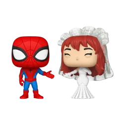Funko pop marvel superhero couples spider - man