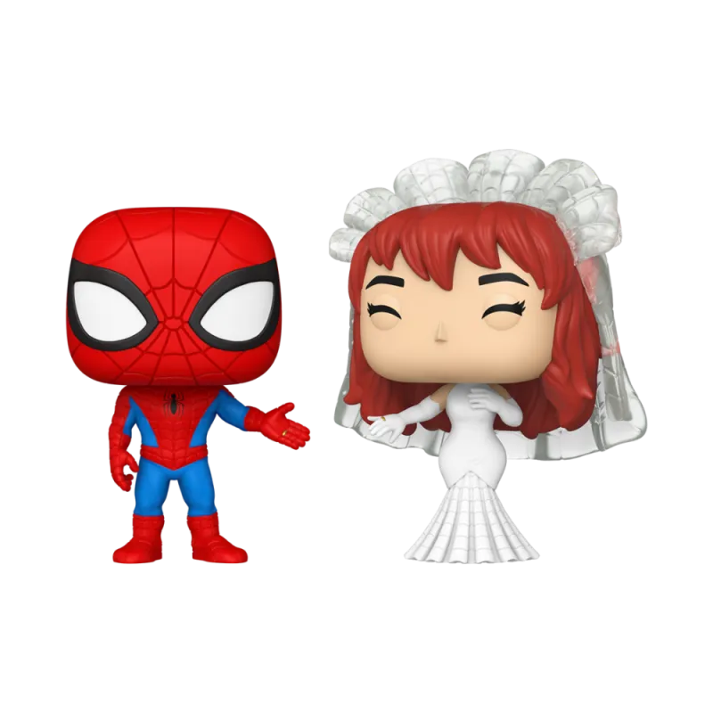 Funko pop marvel superhero couples spider - man