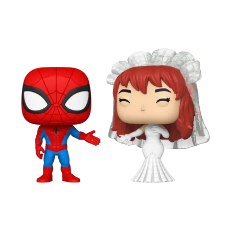 Funko pop marvel superhero couples spider - man