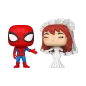 Funko pop marvel superhero couples spider - man