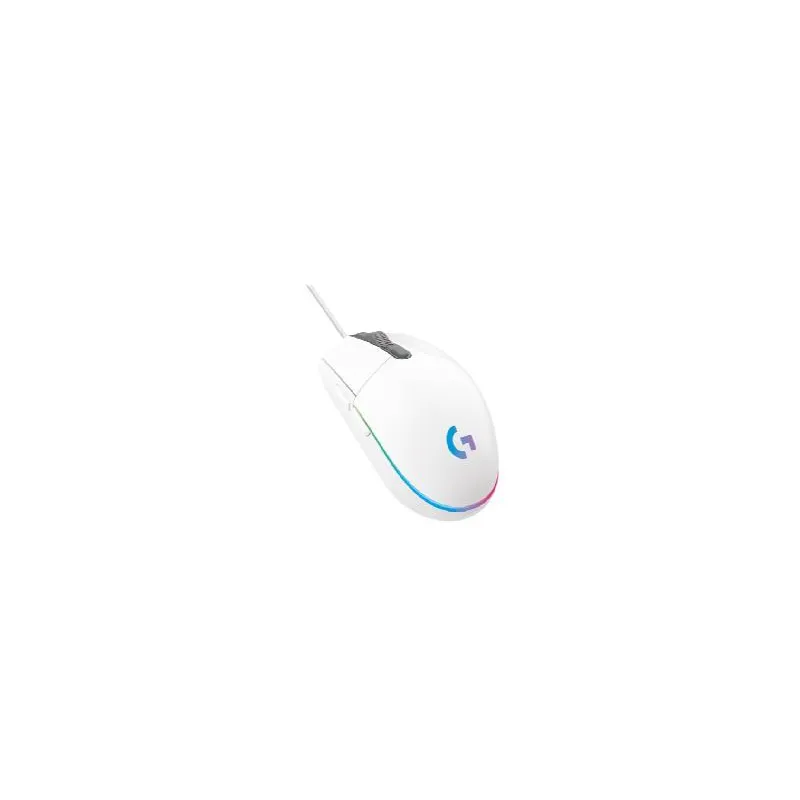 Mouse raton logitech g203 lightsync blanco