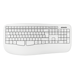 Phoenix k201 teclado ergonómico inalámbrico 2-4ghz