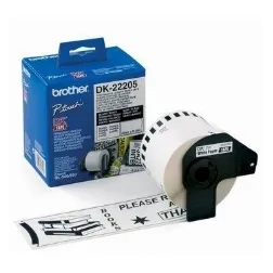 Etiquetas cinta continua brother blanca dk22205