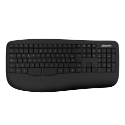 Phoenix k201 teclado ergonomico inalambrico 2-4ghz