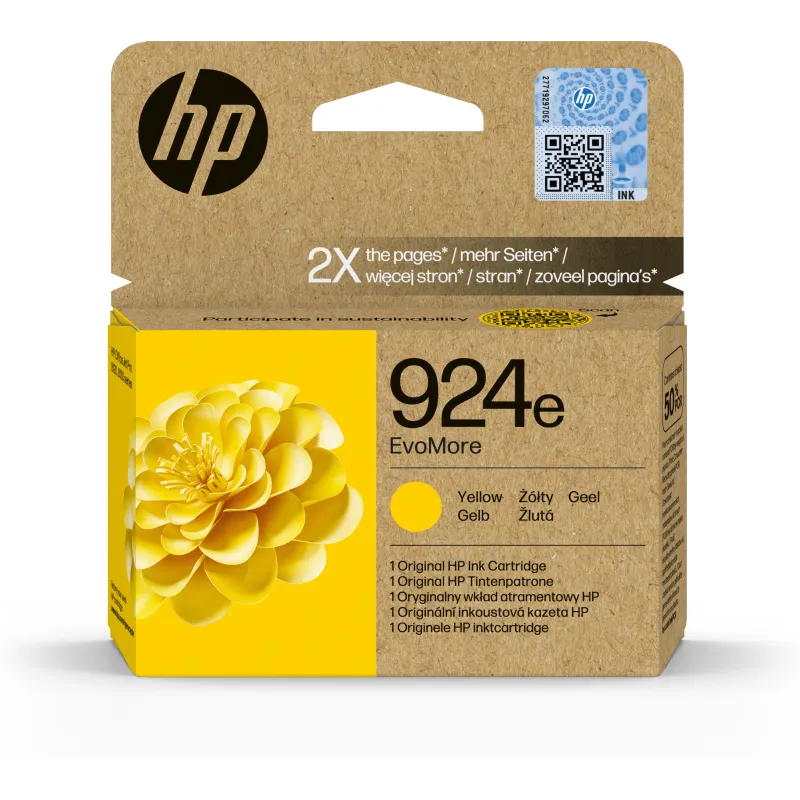 Cartucho tinta hp 924e amarillo officejet