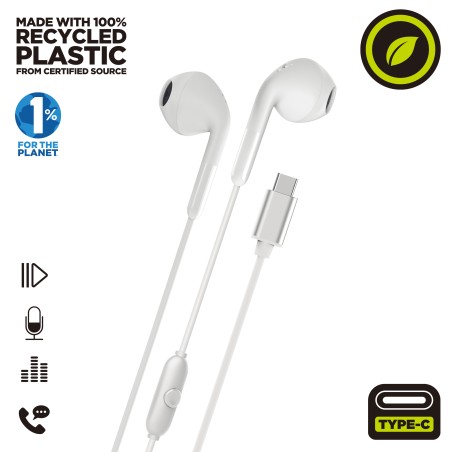 Auriculares muvit e58 usb tipo c