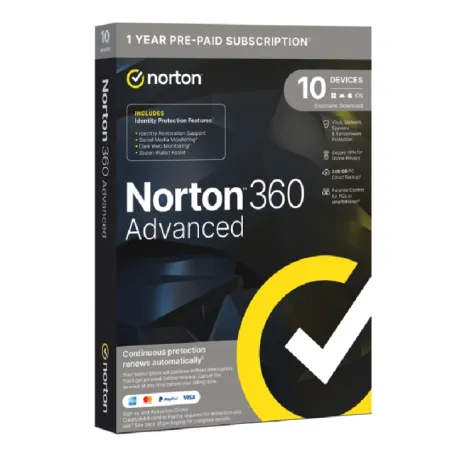 Antivirus norton 360 advanced 200gb español