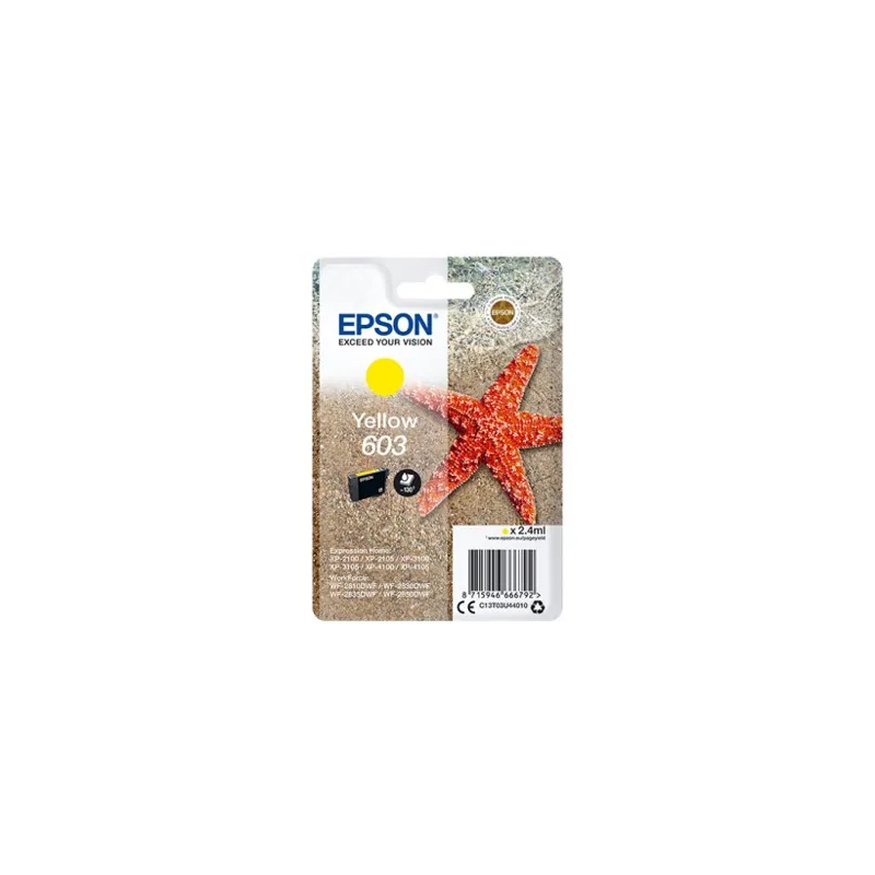 Cartucho tinta epson c13t03u44010 singlepack amarillo