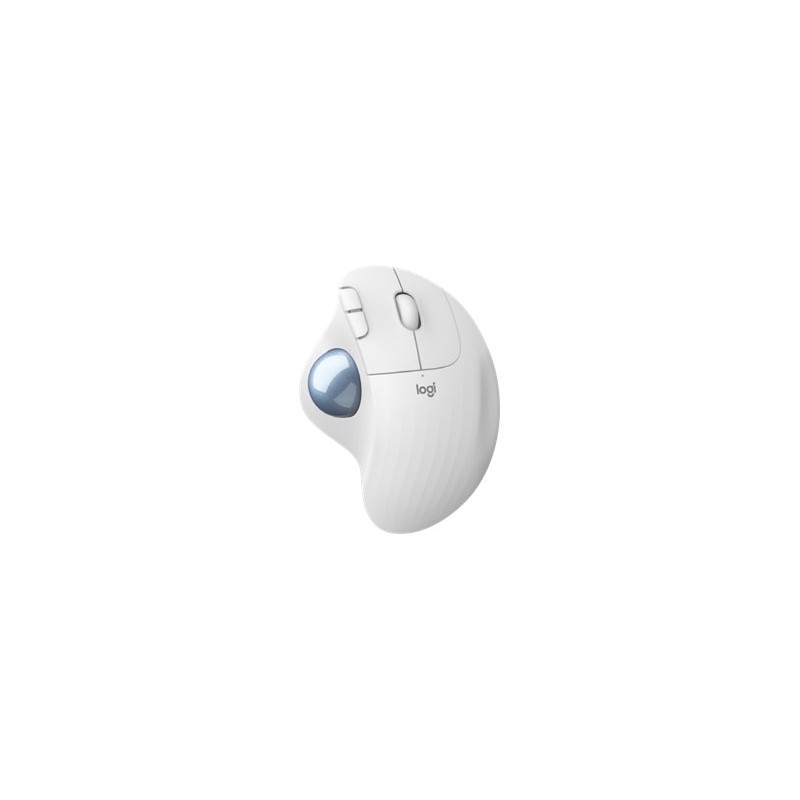 Ratón Trackball Inalámbrico por Bluetooth Logitech ERGO M575- Hasta 2000 DPI- Blanco Crudo