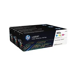 Pack toner cf370am 305a cian - magenta - amarillo