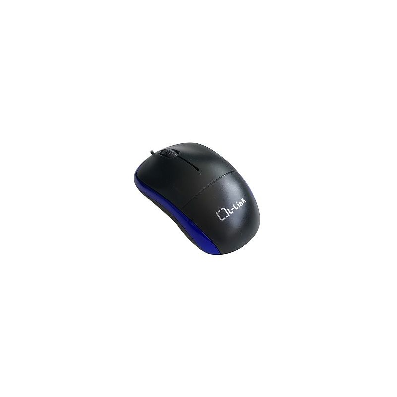 Raton optico usb l - link negro azul