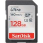 Tarjeta de Memoria SanDisk Ultra 128GB SD HC UHS-I - SDXC- Clase 10- 140MBs