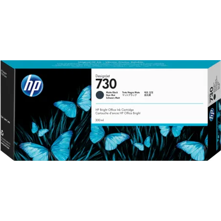 Cartucho tinta hp 730 negro mate