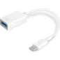Cable USB 2-0 TP-Link UC400- USB Tipo-C Macho - USB Hembra- 10cm- Blanco