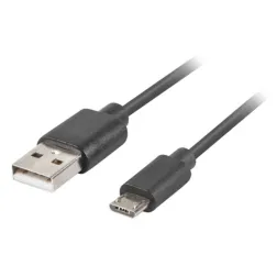 CABLE USB LANBERG 2-0 MACHO-MICRO USB MACHO QUICK CHARGE 3-0 1-8M NEGRO