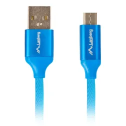 CABLE USB LANBERG 2-0 MACHO-MICRO USB MACHO QUICK CHARGE 3-0 1-8M AZUL