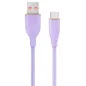 CABLE DE CARGA Y DATOS GEMBIRD USB TIPO C DE SILICONA PREMIUM 1,5 M VIOLETA