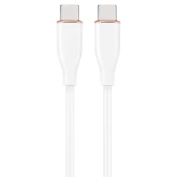 CABLE DE CARGA Y DATOS GEMBIRD (PD) TIPO-C SILICONA ALTA CALIDAD 1,5M BLANCO