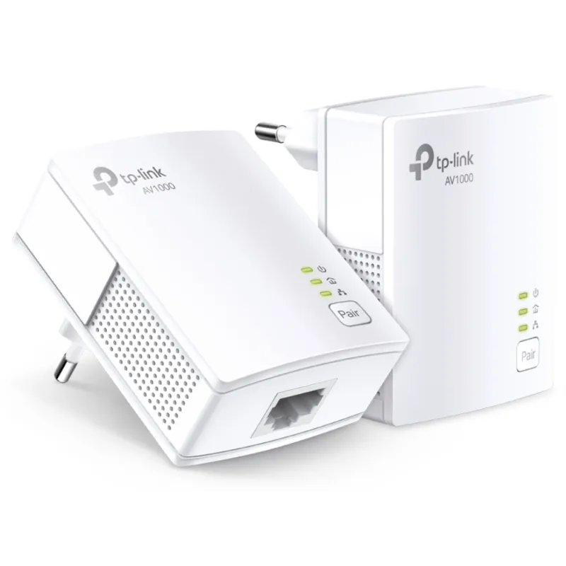 Adaptador Powerline TP-Link TL-PA7017Kit 1000Mbps- Alcance 300m- Pack de 2