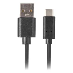 CABLE USB LANBERG 2-0 MACHO-USB C MACHO QUICK CHARGE 3-0 1M NEGRO
