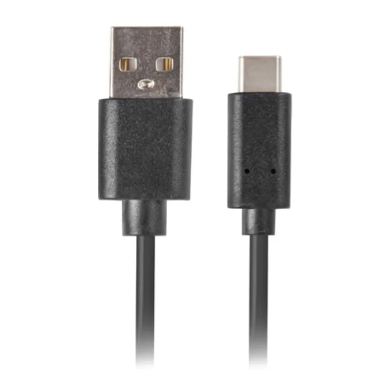 CABLE USB LANBERG 2-0 MACHO-USB C MACHO QUICK CHARGE 3-0 1M NEGRO