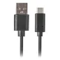 CABLE USB LANBERG 2-0 MACHO-USB C MACHO QUICK CHARGE 3-0 1M NEGRO