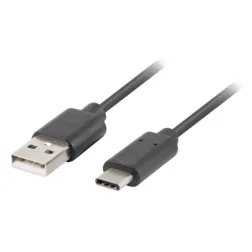 CABLE USB LANBERG 3-1 MACHO-USB C MACHO 1M NEGRO