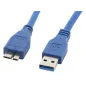 CABLE USB LANBERG 3-0 MACHO-MICRO USB MACHO 0-5M AZUL