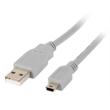CABLE USB LANBERG 2-0 MACHO-MINI USB MACHO 1-8M GRIS