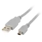 CABLE USB LANBERG 2-0 MACHO-MINI USB MACHO 1-8M GRIS