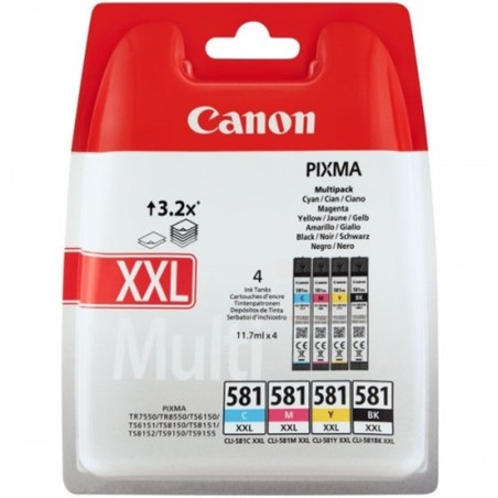 Multipack tinta canon cli - 581xxl bk c