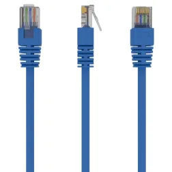 Cable CAT5E UTP moldeado 1m Azul