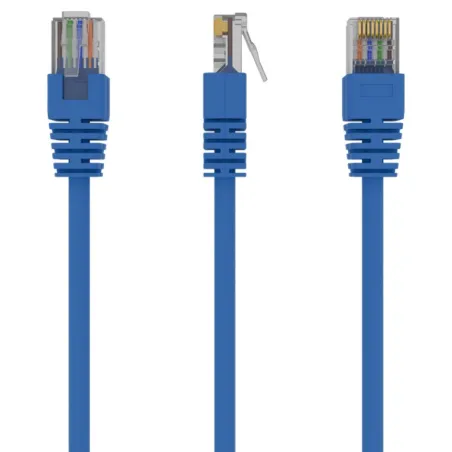 Cable CAT5E UTP moldeado 1m Azul