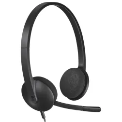 AURICULARES LOGITECH H340 NEGRO MICROFONO ALAMBRICO USB