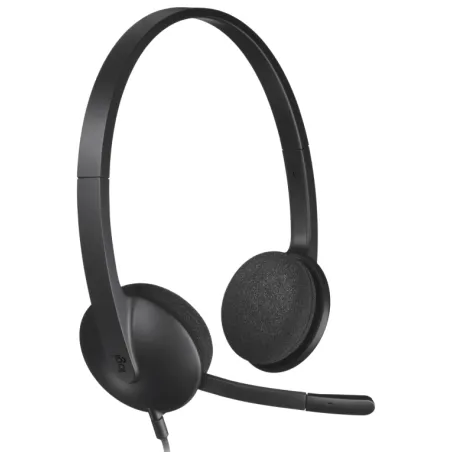 AURICULARES LOGITECH H340 NEGRO MICROFONO ALAMBRICO USB