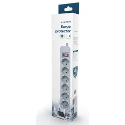 REGLETA GEMBIRD 6 TOMAS PROTECCION ANTIPICOS BLANCA 1,5M