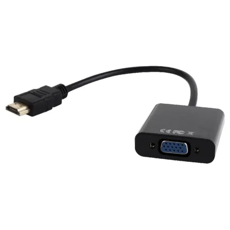 ADAPTADOR GEMBIRD HDMI A VGA HEMBRA CON 3,5MM AUDIO 0,20M