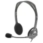 Auriculares Logitech H110- con Micrófono- Jack 3-5- Plateados