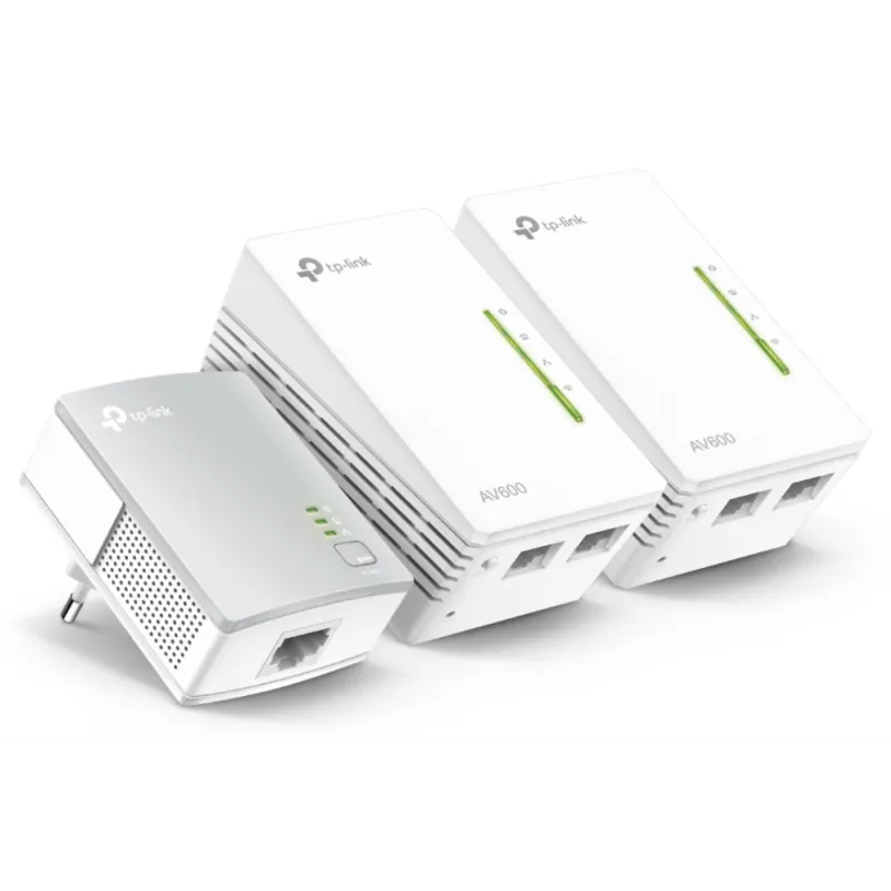 Adaptador Powerline TP-Link TL-WPA4220T KIT 500Mbps- Alcance 300m- Pack de 3